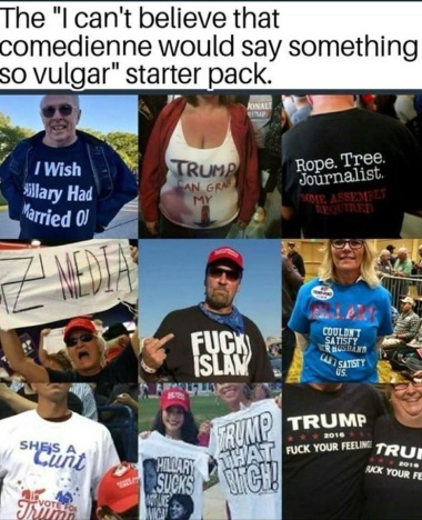 trump vulgar starter pack