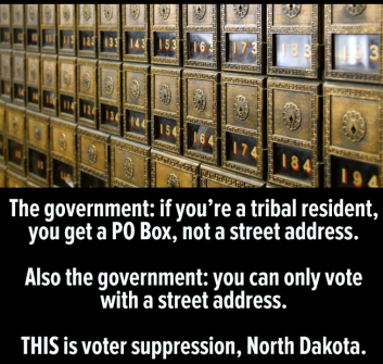 voting right PO Box Oct 2018 N Dakota
